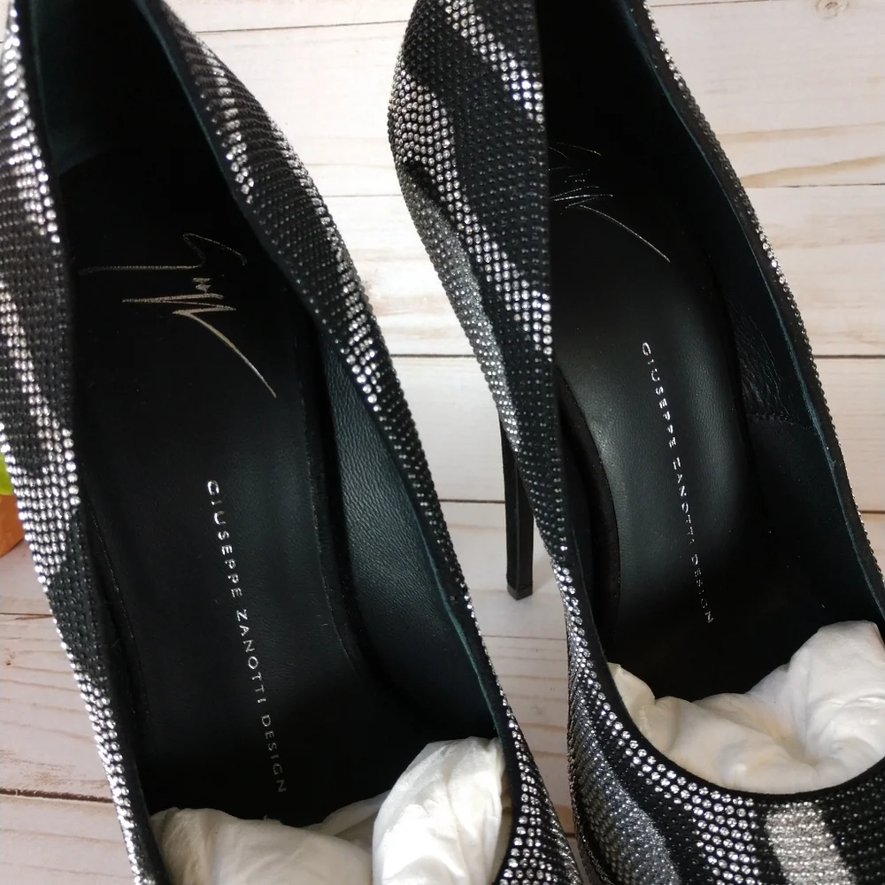 Giuseppe Zanotti Super Sharon Peep Toe Stiletto Platform Pumps EU 37